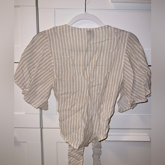 Princess Polly Striped Tie-Front Top - Picture 4 of 4